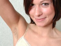 Trimmed pubis and armpits of a hottie