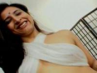 An East Indian cutie is the center of this threesome