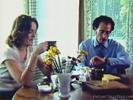 A couple is sitting at the breakfast table. After the man has said goodbye the woman fantasizes about what she would really like. Next we see her being fucked by a much younger guy.
