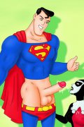 The most famous superheroes appear on porn stage