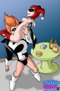 Drunk toon hoes grinding on the biggest meat rods