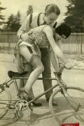 Some very sexy and vintage girls playing outdoors naked