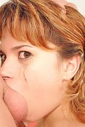 Innocent Brenda gets a throat abusing blowjob